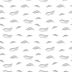 Waves watercolor background. Seamless black and white watercolor pattern with simple geometric elements illustration for children textile, fabric texture, wallpapers