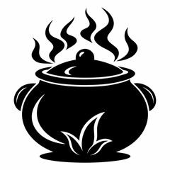 cooking pot vector illustration