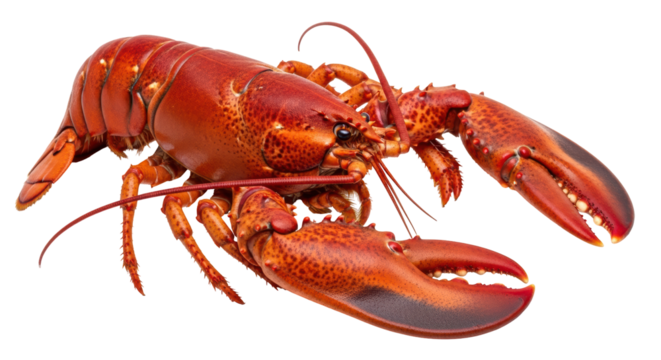 Isolated Red Lobster - Powered by Adobe