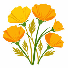 Fototapeta premium set of flowers