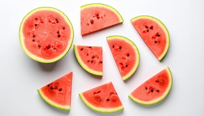 slices of watermelon on a plate