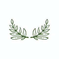 Leaf Hand drawn vector design floral elements