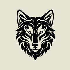 Obraz premium Wolf logo design vector symbol and graphic idea creative