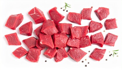 raw chicken breast on white background