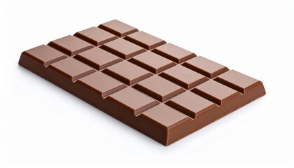 chocolate bar on white background