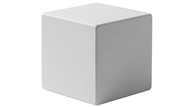 Isolated White Cube