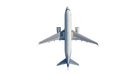 Isolated Airplane Top View