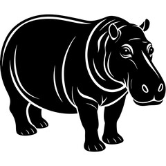Fototapeta premium rhino cartoon illustration