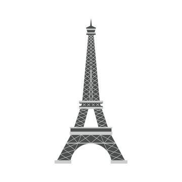 Eiffel Tower Vector Illustration Famous Paris Landmark