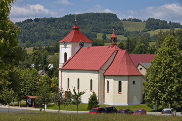 Church of Saint James the Great in Ponikla in Czech republic
