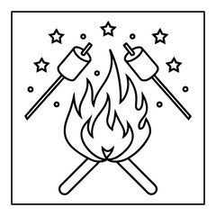 summer coloring pages vector illustration