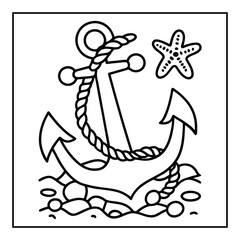 summer coloring pages vector illustration