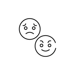 Emojies icon design with white background stock illustration