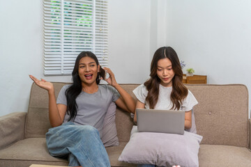 Two friends live together in a house.