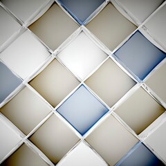 Abstract geometric pattern with soft colors and diamond shapes