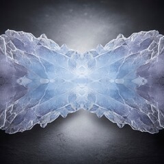 Beautiful Abstract Ice Formation with Unique Patterns and Textures