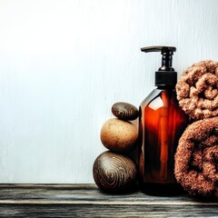 Elegant Bath Essentials with Natural Elements for Tranquil Experience