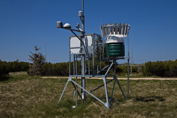 Meteorogical probe in Krkonose mountains, Czech Republic, Europe
