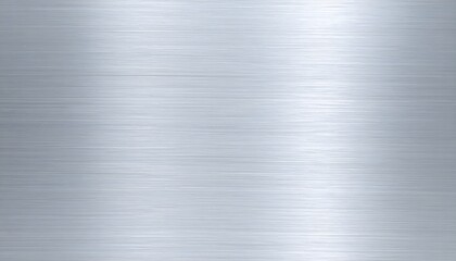 Brushed Silver Metal Texture with Horizontal Grain and Subtle Reflections