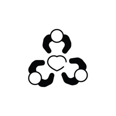 Unity icon design with white background stock illustration