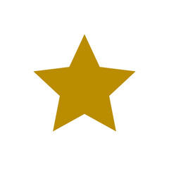 Fototapeta premium Golden or gold star vector icon