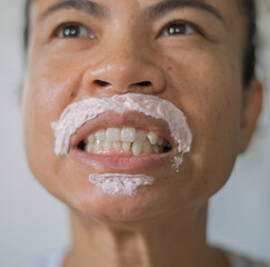 Removal of mustaches and unwanted hair that appear on women's faces.