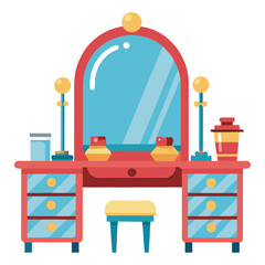 Vanity setup vector