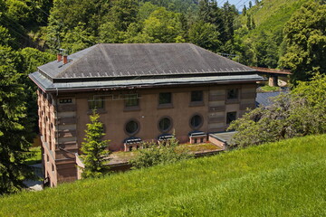 Hydroelectric power station on river Jizera in Spalov at Semily,Liberec Region, Czech Republic,...