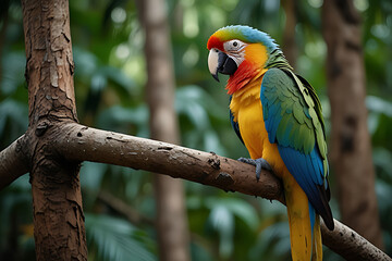 Obraz premium blue and yellow macaw