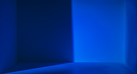 Fototapeta premium Blue light and shadow display image