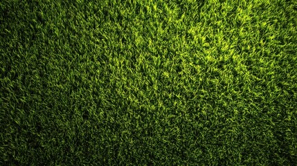 Obraz premium Green grass background, top view background of garden bright grass concept used for making green backdrop, lawn for sports field.