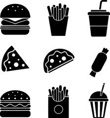 fast food silhouette icons set   solid  filled  me (1).eps