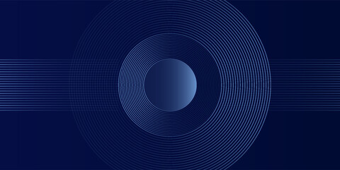 abstract dark background with glowing lines circles