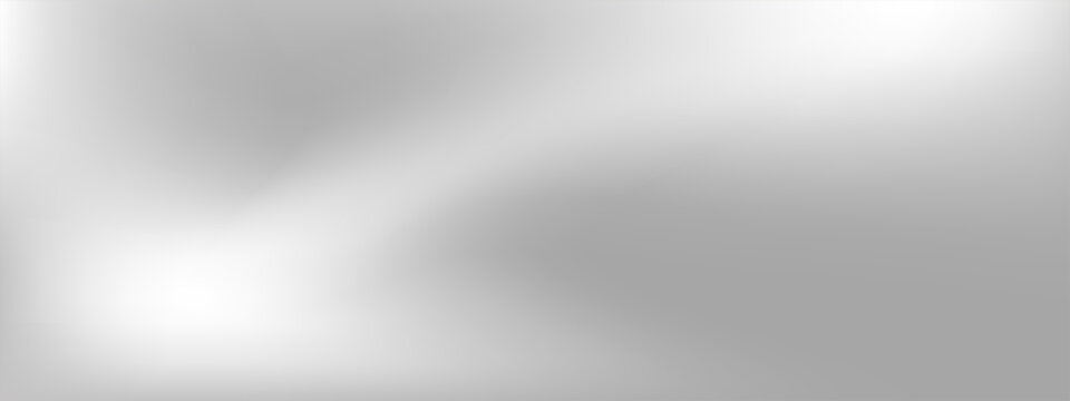 Abstract silver metalic gradient texture background with light gloss
