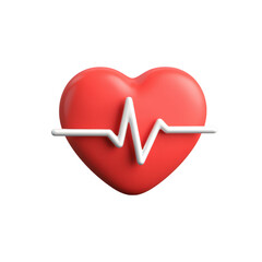 Healthy Heartbeat 3D Render