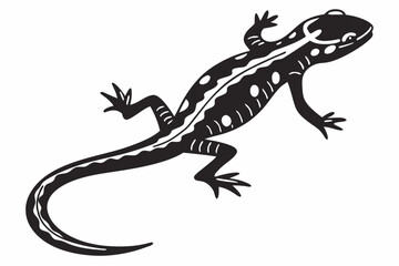 newt sihouette black vector 