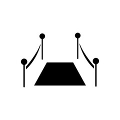 vip red carpet icon, simple flat style, vector illustration, symbol, design logo template pictogram, for ui or ux isolated on white for mobile app, editable