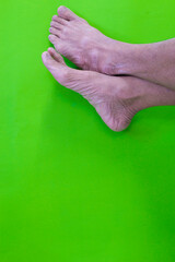 Body parts, feet of elderly people