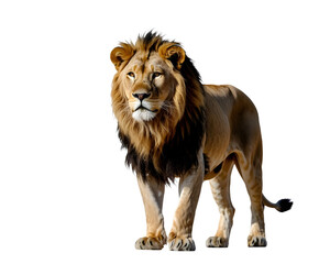 Obraz premium lion isolated on transperant background ,PNG Image