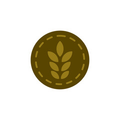 grain logo icon, simple flat style, vector illustration, symbol, design logo template pictogram, for ui or ux isolated on white for mobile app, editable