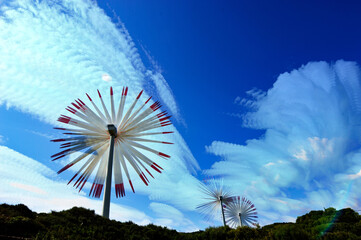 molinos de viento energía renovable múltiples fotografía para captar el movimiento 