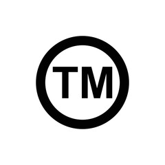 TRADEMARK TM SYMBOL VECTOR ICON