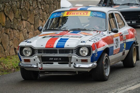 Ford Escort RS1600 during the 73 Rally KH7 Costa Brava, representing France in the FIA EHRC