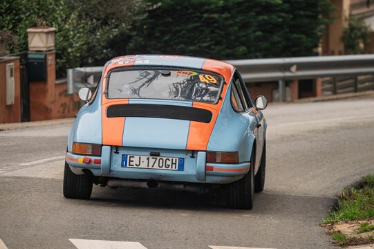 Antonio Parisi driving his Porsche 911S 2.0 during the 73rd Rally KH7 Costa Brava