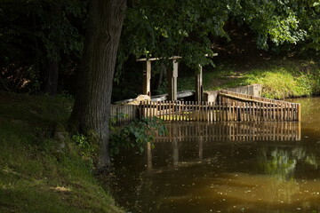 Weir on the pond 