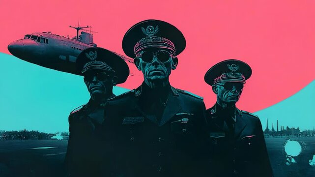 Pilots Standing in Front of Airplane