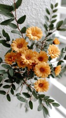 Vibrant sunflowers glow as they bloom in a lush field during dusk, framed by a stunning sunset sky and gentle nature backdrop