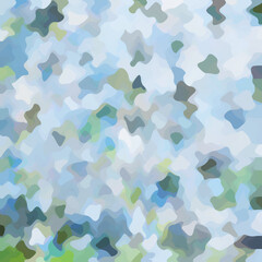 Colorful patched abstract background. Stain effect and camouflage. Spotted backdrop.