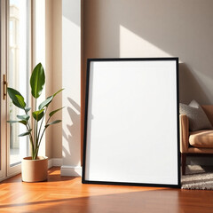 Poster Mockup Beside Modern Room – Interior Lifestyle Display