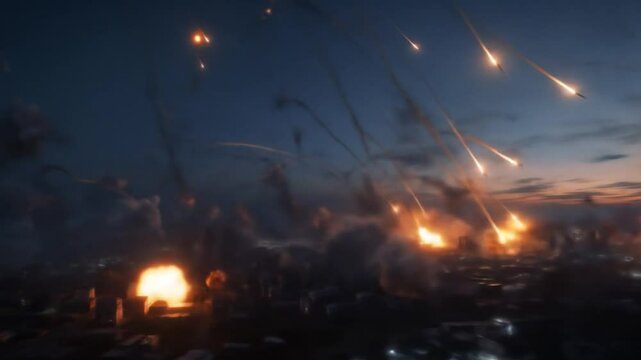 Metropolis Under Siege: A Dystopian Vision of Urban Warfare and Destruction